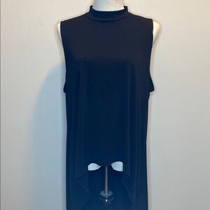 Forever 21 Blue Asymmetrical Sleeveless Tunic